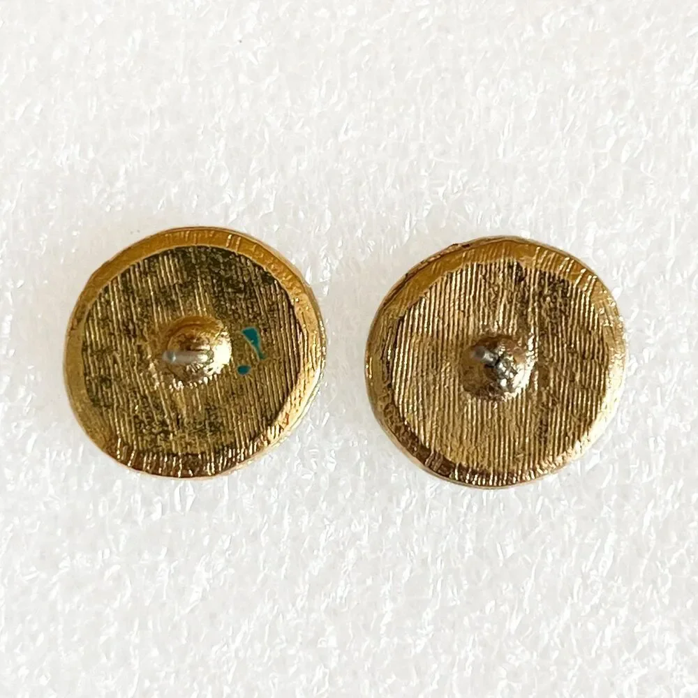Vintage Circle Pie Chart Earrings